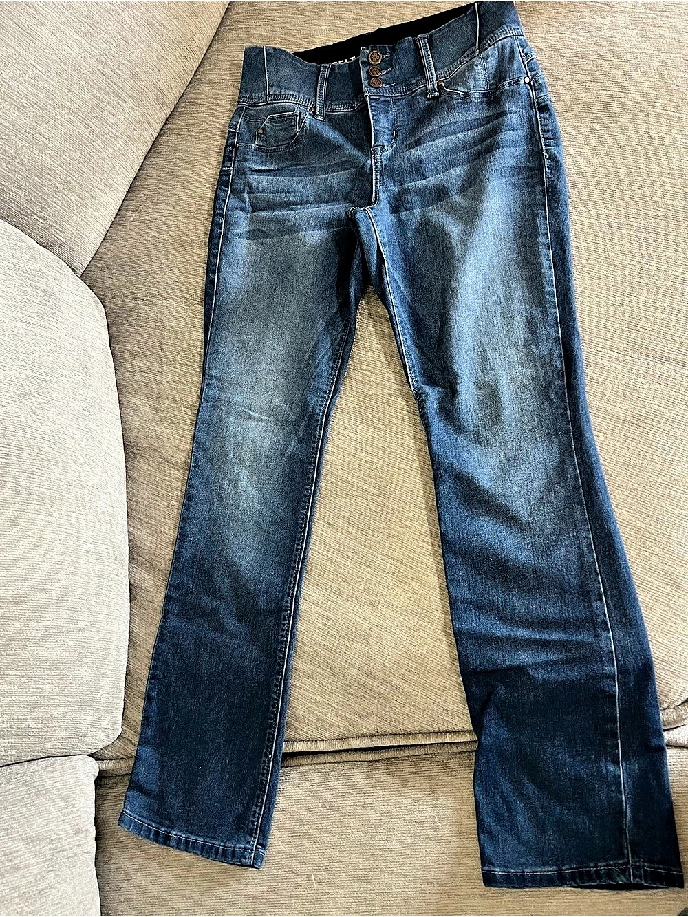Laurie Felt Silky Curve Straight Leg with Vital Stretch Technology Blue Jeans sm